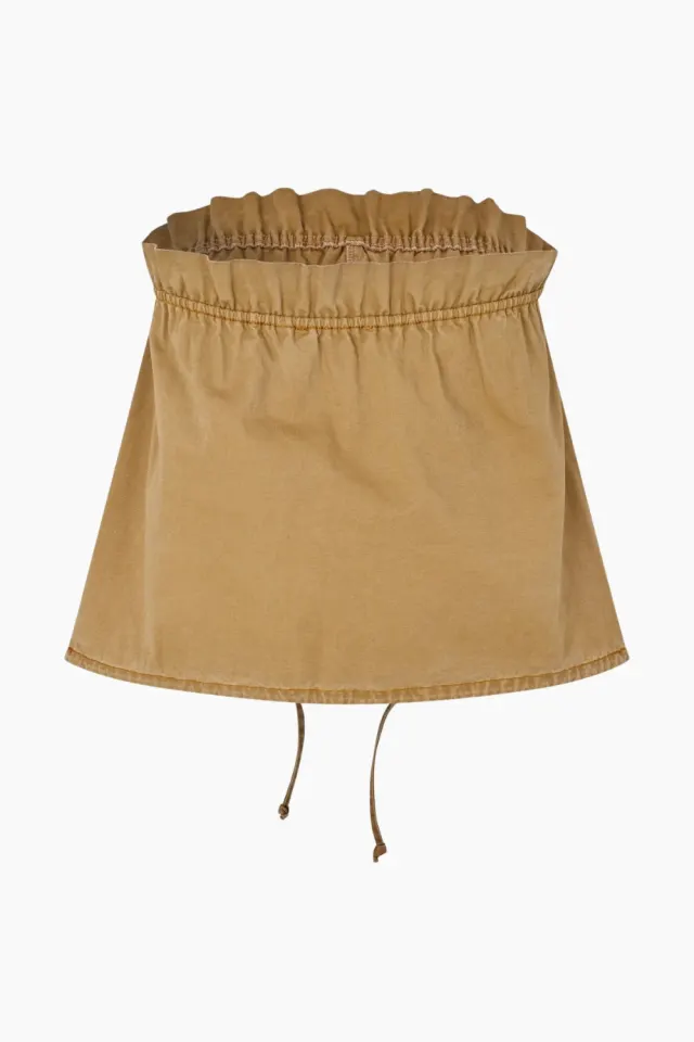 Oval Square Safari Top – beige — produktfoto