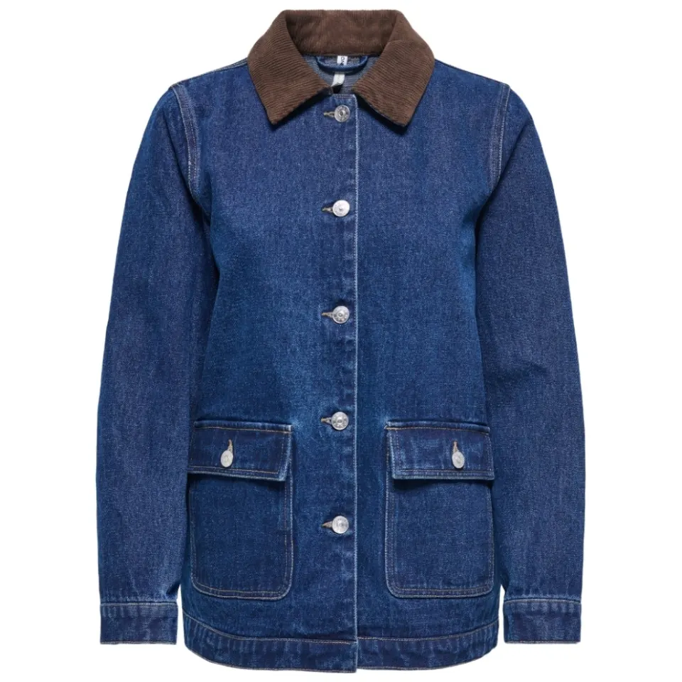 ONLY jakke Onlfrankie – Dark Blue Denim — produktfoto