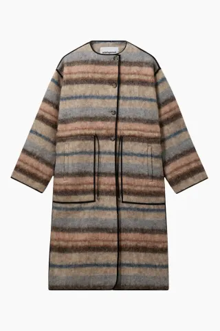 H2O Fagerholt Sinsy Jacket – Creamy Grey Stripe — produktfoto