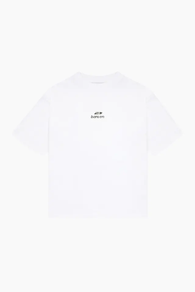 bareen AW26 Logo Box Fit – hvid — produktfoto