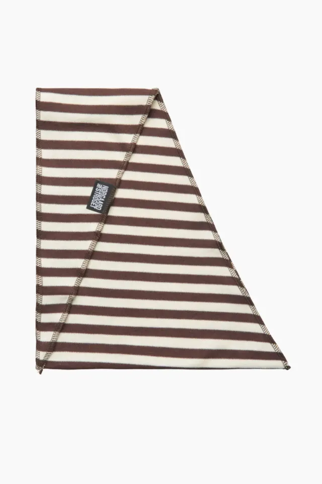 Nørgaard på Strøget NPS Scarf Triangle – Brown/Ecru — produktfoto