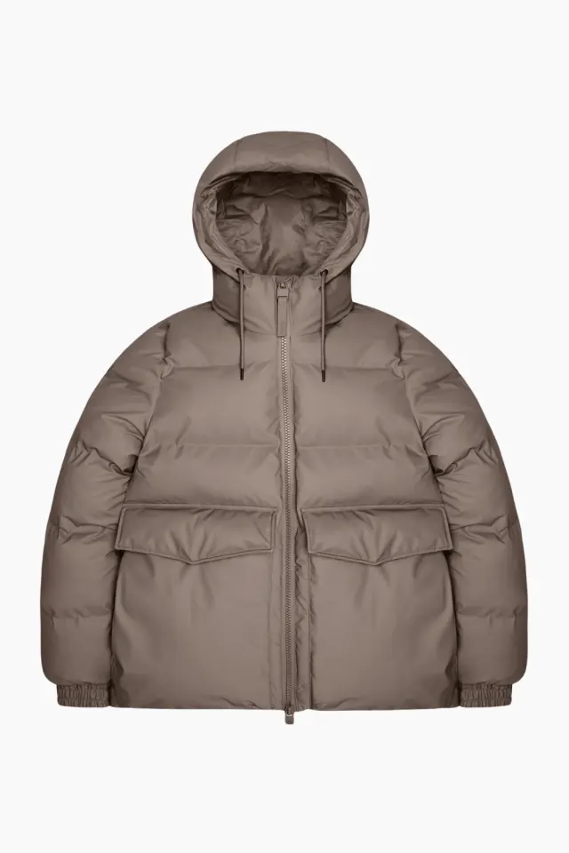 Rains Alta A-Line Puffer W Jacket W3T3 – Cinder — produktfoto