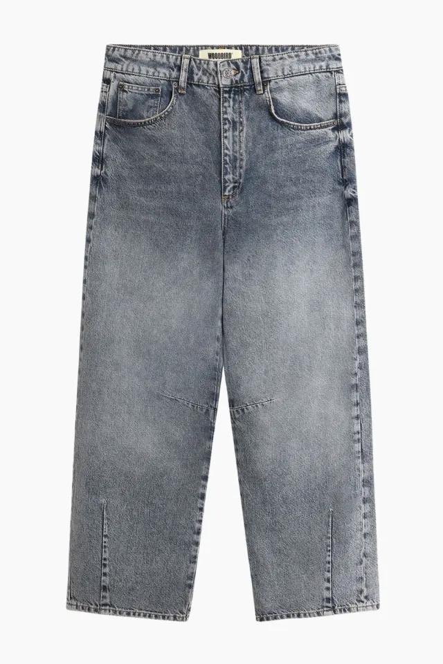Woodbird WBBrooke Smoke Jeans – mørkegrå — produktfoto