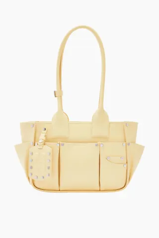 GANNI Posy Small B2110072 – Yellow Cream — produktfoto