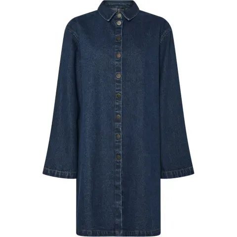 Pieces kjole Pcflora – Medium blue denim — produktfoto