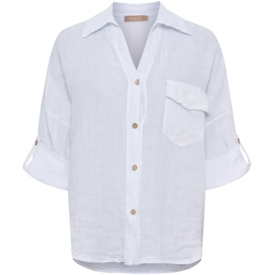 Marta du Château skjorte MdcDaira 266152 – Optical White — produktfoto