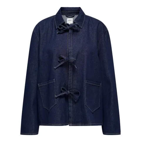 ONLY jakke Onlthille – Dark Blue Denim Rinse — produktfoto