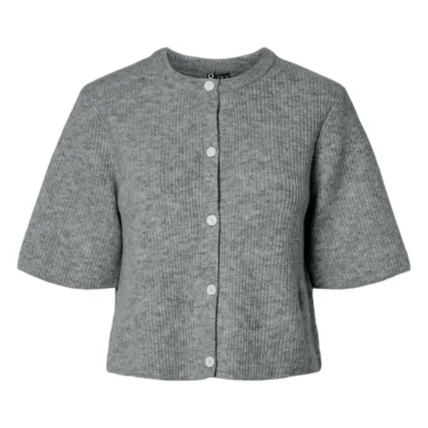 Pieces cardigan Pcsilly – Medium grey melange — produktfoto