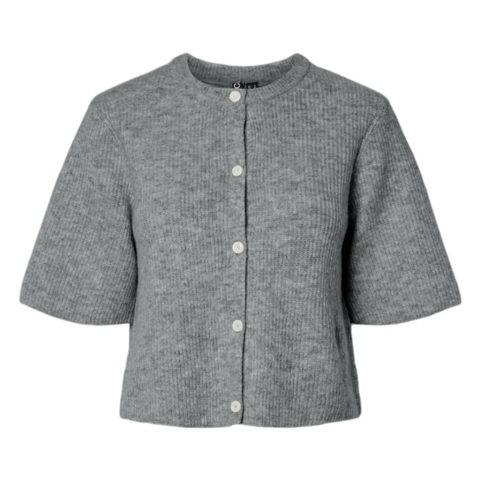 Pieces cardigan Pcsilly – Medium grey melange — produktfoto