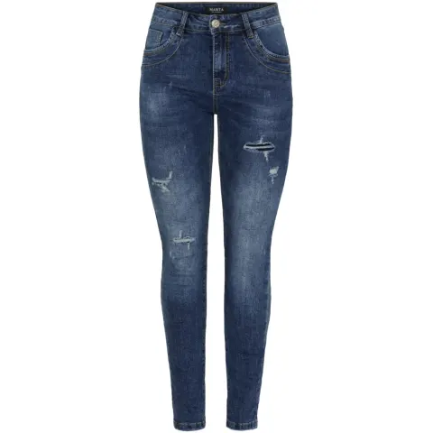 Marta du Château jeans MdcCamila Mdc179-26167 – Dark Blue Denim — produktfoto