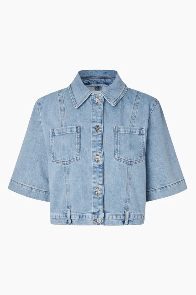 Baum und Pferdgarten NO 05 Shirt – Washed Light Blue — produktfoto