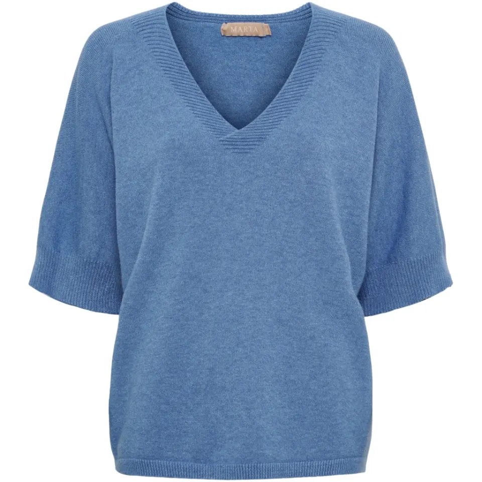 Marta du Château Strik MdcInaya 9587 – Jeans Blue Melange — produktfoto
