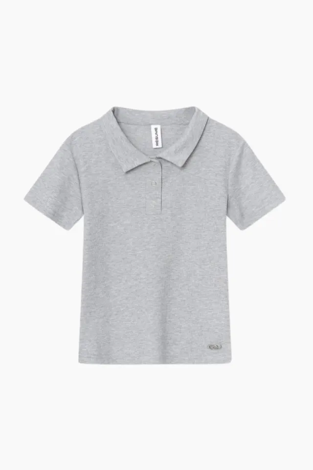 Résumé NikoRS Polo Tee – Light Grey Melange — produktfoto
