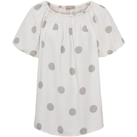 Marta du Château top MdcLuciana 26136 med prikker – beige — produktfoto
