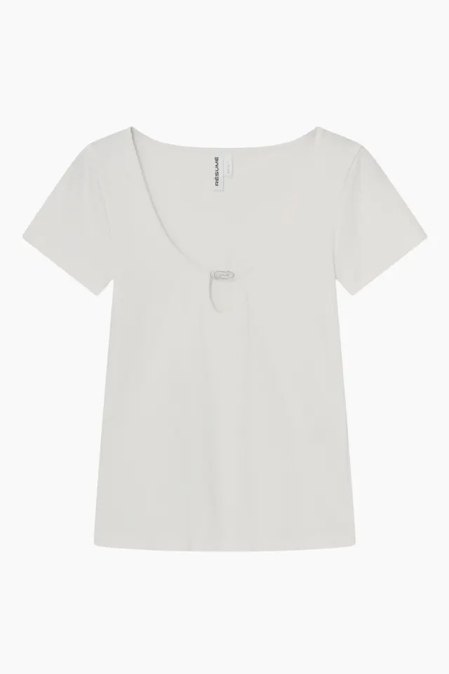 Résumé LucyRS Tee – hvid — produktfoto