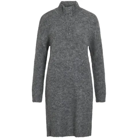 VILA kjole Vinynni – Dark grey melange — produktfoto