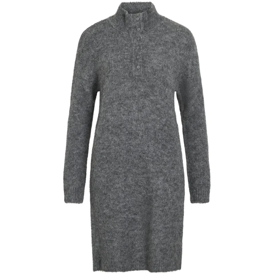 VILA kjole Vinynni – Dark grey melange — produktfoto