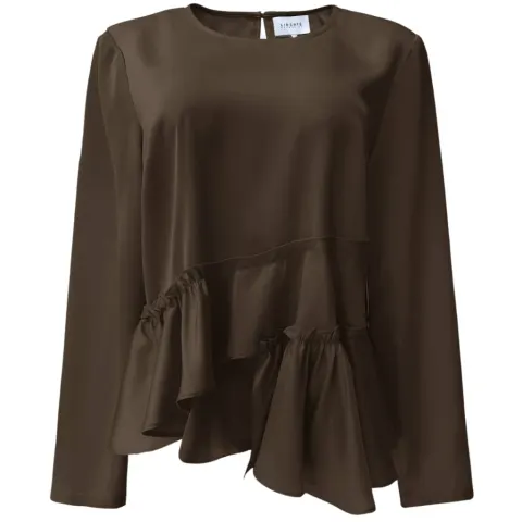Liberté Libertè bluse FIE – mørkebrun — produktfoto