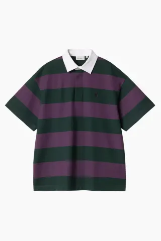 Carhartt W' S/S Seffner Polo T-shirt - Seffner Stripe – Carhartt WIP — produktfoto