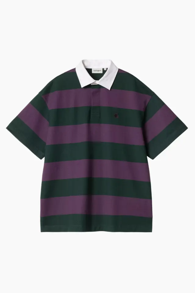 Carhartt W' S/S Seffner Polo T-shirt - Seffner Stripe – Carhartt WIP — produktfoto