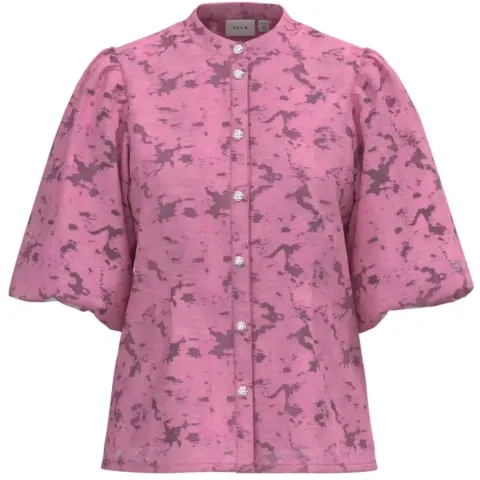 VILA TOP Viagga – Sangria Sunset JACQUARD — produktfoto