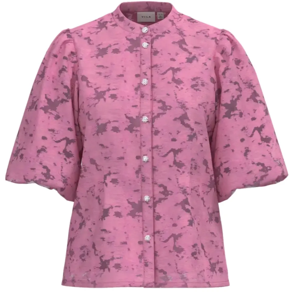 VILA TOP Viagga – Sangria Sunset JACQUARD — produktfoto