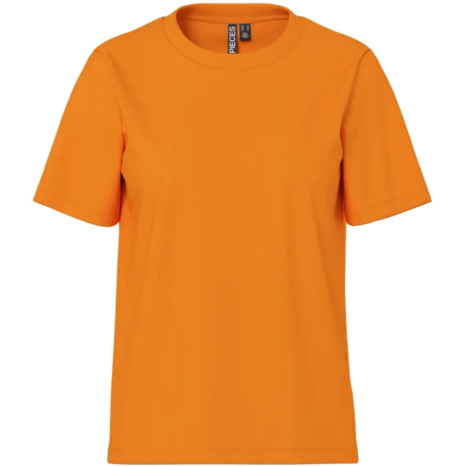 Pieces t-shirt Pcria – Russet Orange — produktfoto