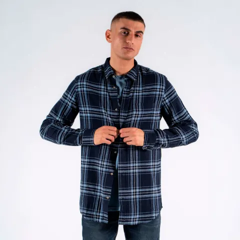 Marcus MAemerson ls shirt – Night Sky — produktfoto