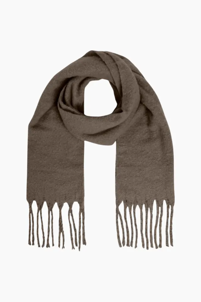 .Object Objmitta Check Scarf Rep - Morel – Object — produktfoto