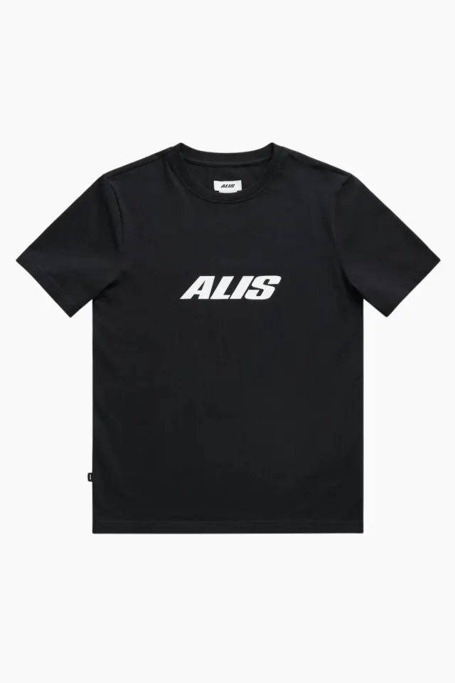 ALIS Jeron Essential T-shirt w/ Chest Logo – Solid Black — produktfoto