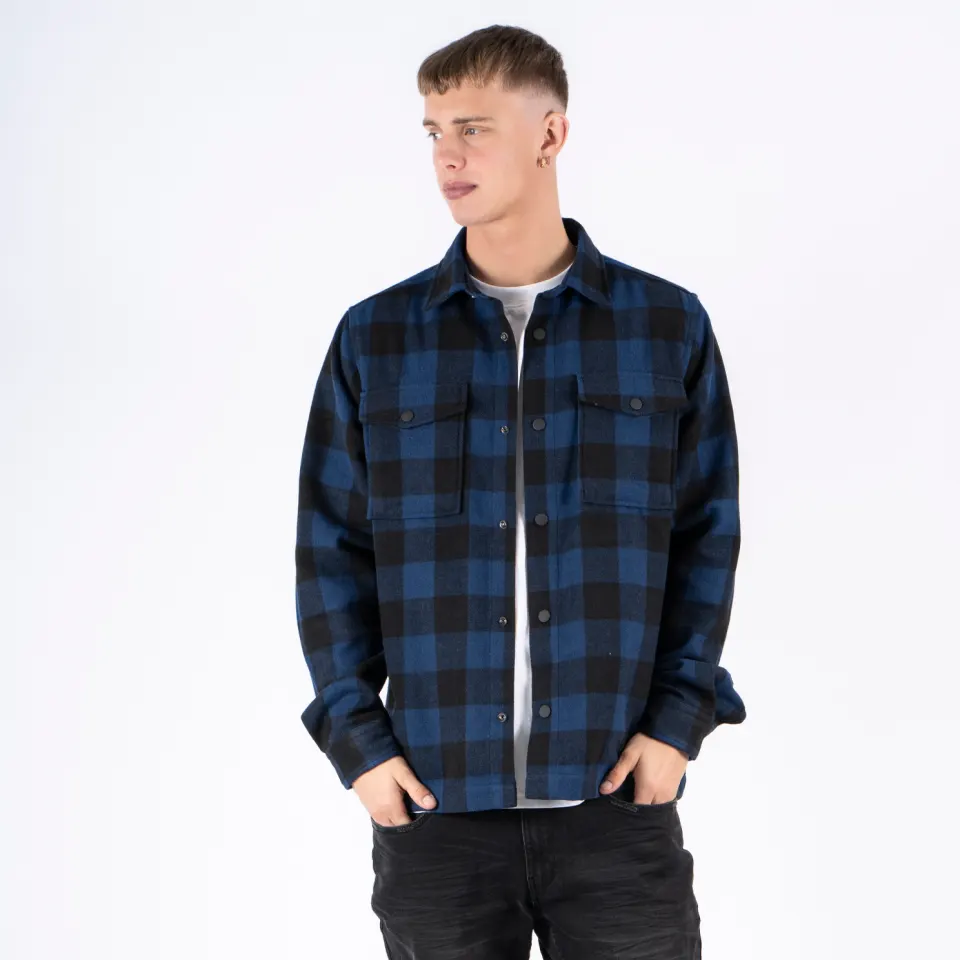 Marcus Jai LS Overshirt – Indigo Mood — produktfoto