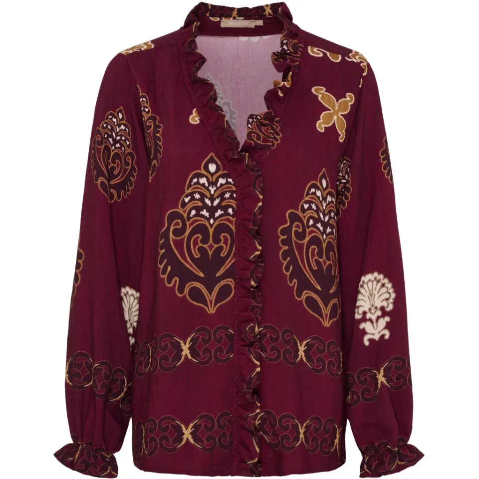 Marta du Château bluse MdcBrook 7648 – Bordeaux3257tpk — produktfoto