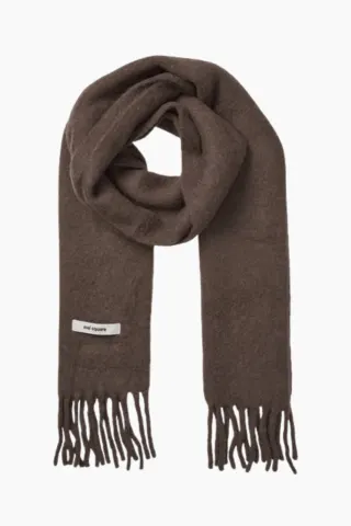 Oval Square Hero Scarf – brun — produktfoto