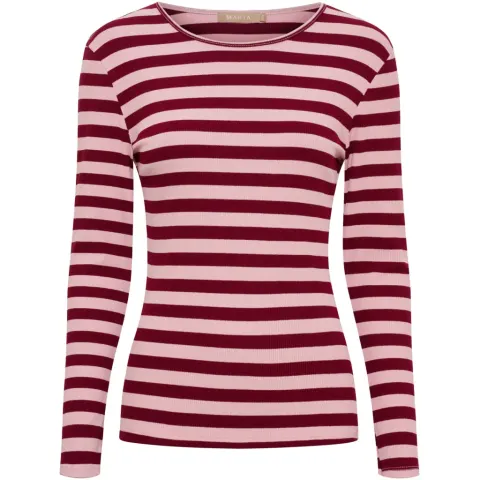 Marta du Château langærmet t-shirt MdcBegonia 7702 – Wino/Rosa Antique — produktfoto