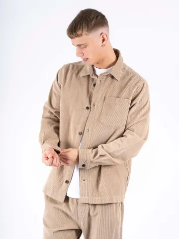 Marcus Julio Overshirt – Vintage Khaki — produktfoto