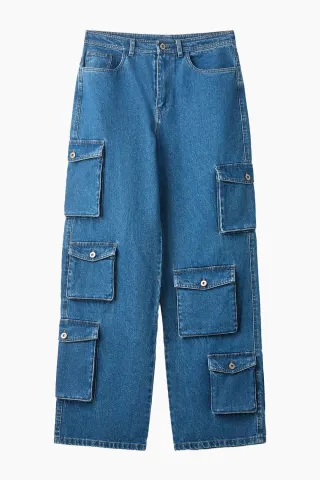 H2O Fagerholt Gad Pants – Medium Denim Blue — produktfoto