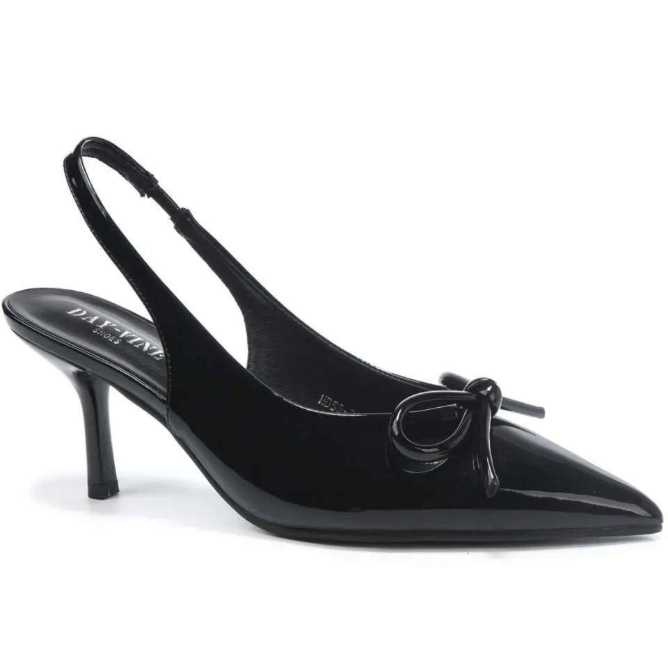 Fatima HD53-23 slingback-stiletter – sort — produktfoto