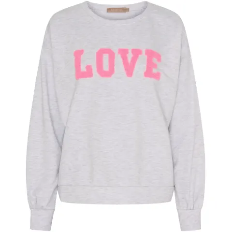 Marta du Château sweatshirt MdcJessa 7976 – Light Grey Melange — produktfoto