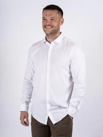 Marcus Rice Shirt ls – Hvid — produktfoto
