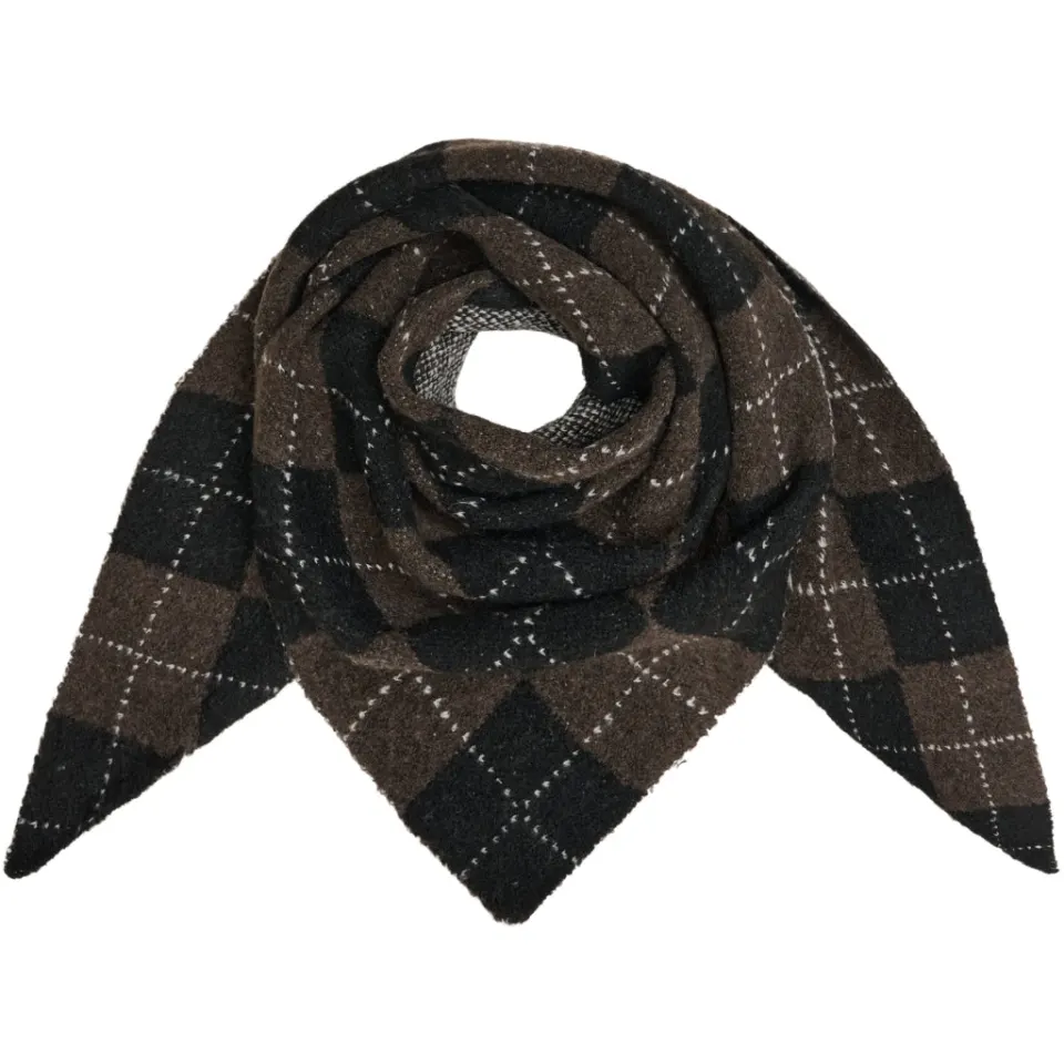 Marta du Château tørklæde MdcGretzel BA-3446 – Black/Coffee — produktfoto