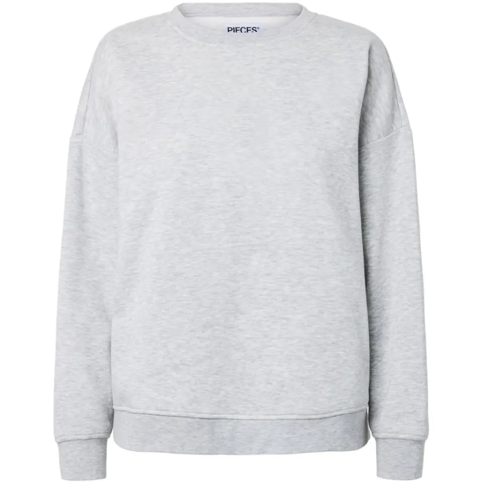 Pieces sweatshirt Pcchilli – Light Grey Melange — produktfoto