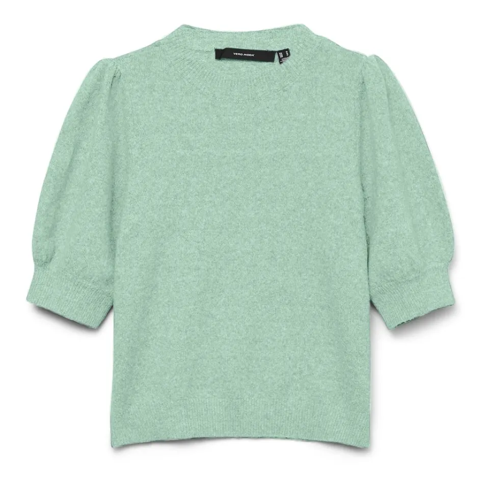 Vero Moda Pullover VMDoffy – Birds Egg Green MELANGE — produktfoto