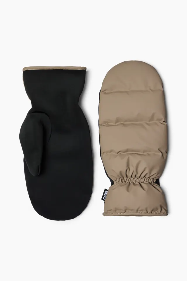 Rains Lohja Puffer Mittens W1T2 – beige — produktfoto