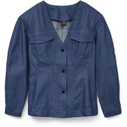Vero Moda skjorte Vmcarla – Blue Indigo — produktfoto