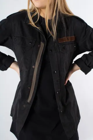 QNTS.dk Vintage Army Jakke – Sort — produktfoto