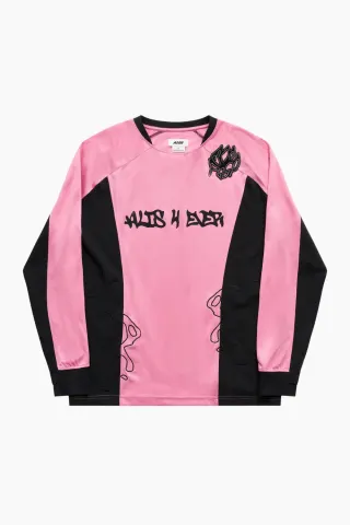 ALIS Coen Long Sleeve 2-layer Jersey – Black/Pink — produktfoto