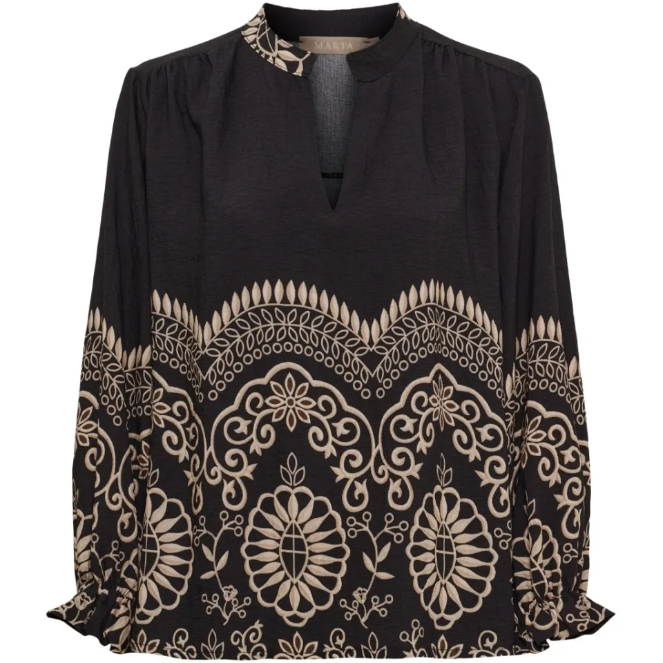 Marta du Château Bluse MdcLinden 8567 – Black1034tpb — produktfoto