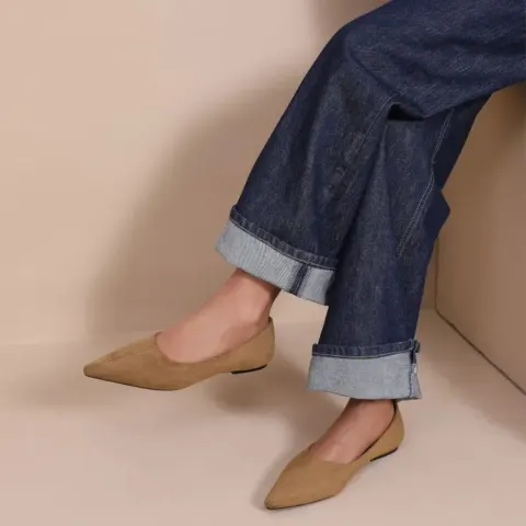 Lee ballerina sko GZ-326 – camel — produktfoto