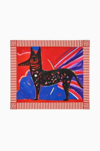 Mads Nørgaard Farshad Scarf – Red Multi — produktfoto