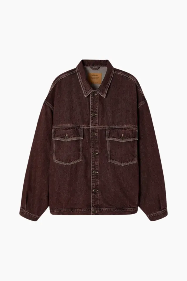 American Vintage Oshow Jacket – Raisin Grape — produktfoto
